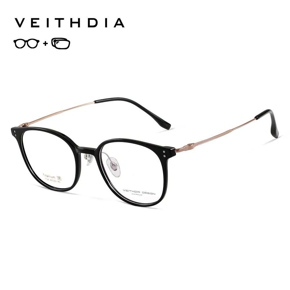 VEITHDIA Customize Unisex Titanium Progressive Prescription Reading Anti Blue Ray Photochromic Myopia Optical Eyeglasses VP07126
VEITHDIA Customize Unisex Titanium Progressive Prescription Reading Anti Blue Ray Photochromic Myopia Optical Eyeglasses VP07126