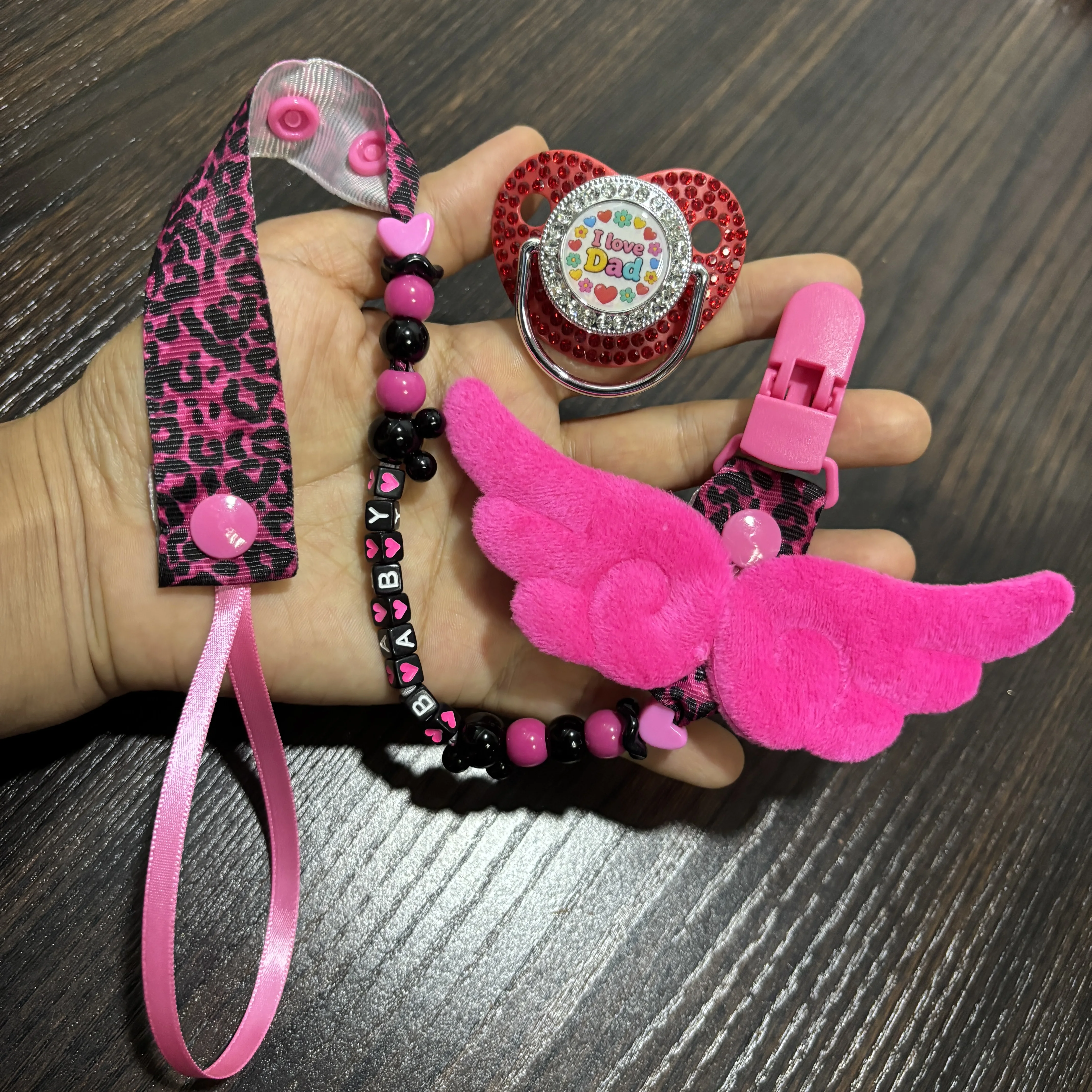 Anime Pacifier Clip Matching Newborn Orthodontic Soother Soft Silicone Feeding Nipple Infant Sleep Calming Accessory
Anime Pacifier Clip Matching Newborn Orthodontic Soother Soft Silicone Feeding Nipple Infant Sleep Calming Accessory