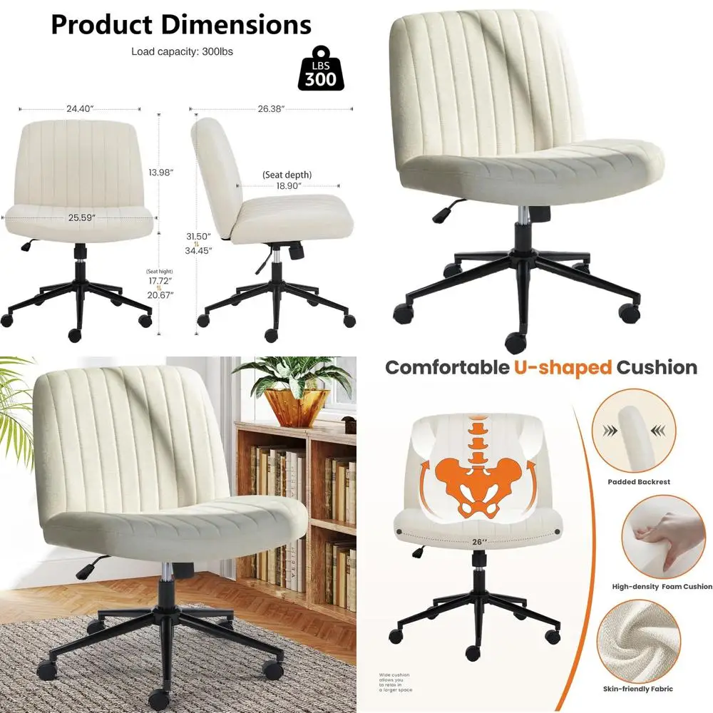 Регулируемое поворотное офисное кресло на колесиках, удобное компьютерное кресло для дома, офиса и спальни
Регулируемое поворотное офисное кресло на колесиках, удобное компьютерное кресло для дома, офиса и спальни