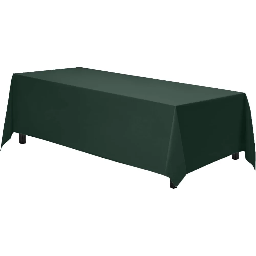 Rectangle Tablecloth - 90 x 156 Inch Hunter Green - Heavy Duty Washable Polyester - 8 Ft Table, Holiday Party
Rectangle Tablecloth - 90 x 156 Inch Hunter Green - Heavy Duty Washable Polyester - 8 Ft Table, Holiday Party