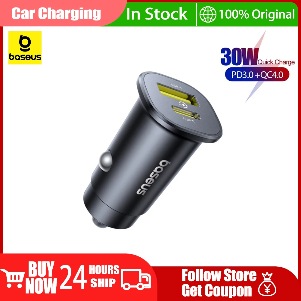 Baseus Car Charger Fast Charging 30W Dual Port USB A Type-C PD QC FCP AFC for IPhone 16 15 Samsung S24 S25 Xiaomi Huawei Tablet
Baseus Car Charger Fast Charging 30W Dual Port USB A Type-C PD QC FCP AFC for IPhone 16 15 Samsung S24 S25 Xiaomi Huawei Tablet