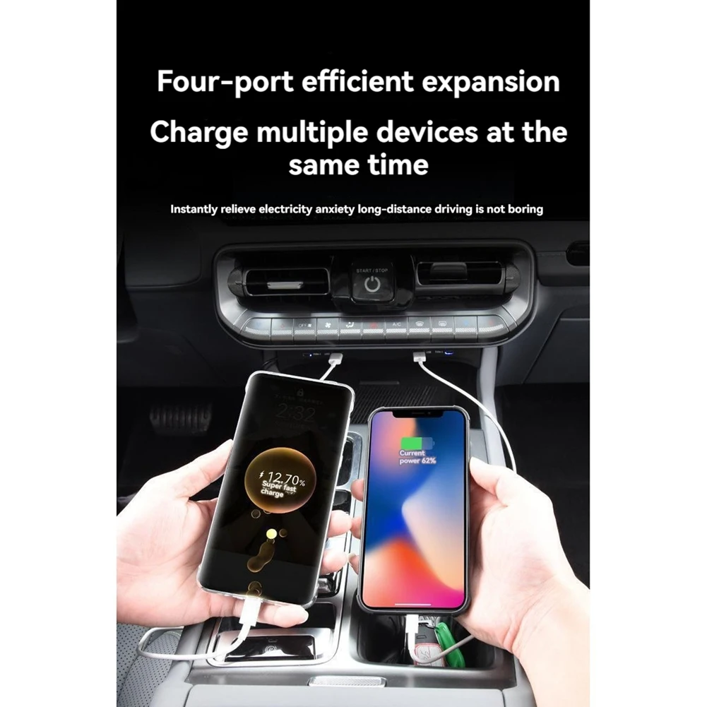 Trending Car USB Type-C Splitter Adapter Fast Charger Shunt HUB Docking Station For Beijing BAIC BJ40 2024
Trending Car USB Type-C Splitter Adapter Fast Charger Shunt HUB Docking Station For Beijing BAIC BJ40 2024