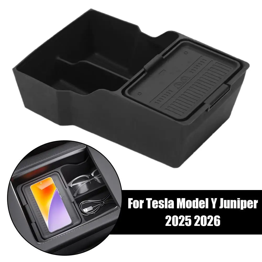 TPE Material Dual-Layer Center Console Organizer Tray Armrest Hidden Storage Box For Tesla For Model Y For Juniper 2025 2026
TPE Material Dual-Layer Center Console Organizer Tray Armrest Hidden Storage Box For Tesla For Model Y For Juniper 2025 2026