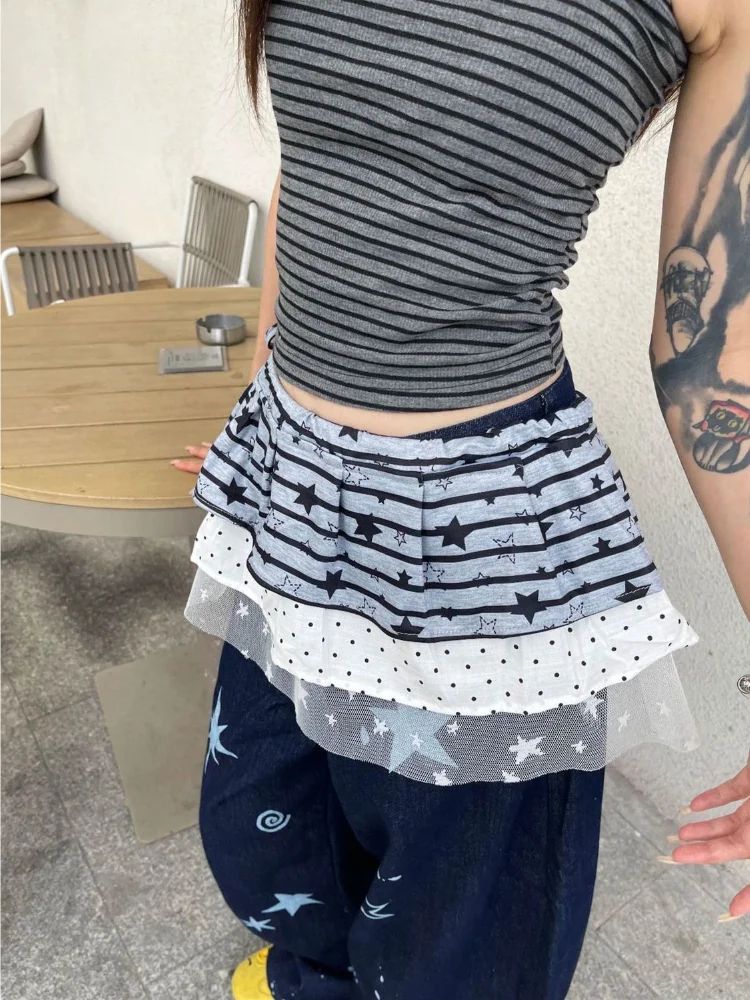 Мини-юбка со звездами и сетчатым поясом 2022, Faldas Mujer De Moda, Новое поступление, шикарные летние юбки Jupe, модные милые женские юбки Y2k
Мини-юбка со звездами и сетчатым поясом 2022, Faldas Mujer De Moda, Новое поступление, шикарные летние юбки Jupe, модные милые женские юбки Y2k