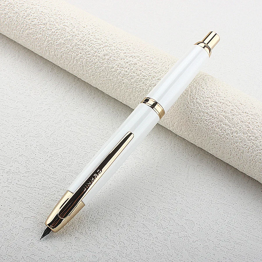 JINHAO 10 High-End Press Retractable Fountain Pens, Luxury Silver/Gold Clip EF/F Metal Ink Pen for School Supplies Stationery
JINHAO 10 High-End Press Retractable Fountain Pens, Luxury Silver/Gold Clip EF/F Metal Ink Pen for School Supplies Stationery