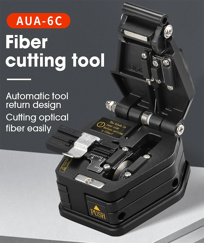 Fiber Cleaver AUA-6C Cable Cutting Knife FTTT Fiber Optic Knife Tools Cutter High Precision Cleavers 16 Surface Blade
Fiber Cleaver AUA-6C Cable Cutting Knife FTTT Fiber Optic Knife Tools Cutter High Precision Cleavers 16 Surface Blade