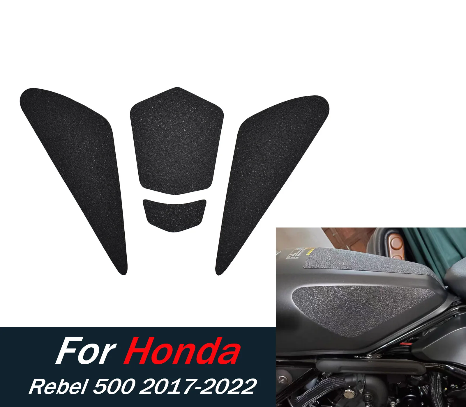 Для Honda Rebel CMX500 накладка на бак 2017-2024, противоскользящая защита топлива, наколенник, масляная крышка, наклейка, устойчивая к царапинам накладка на мотоцикл 
Для Honda Rebel CMX500 накладка на бак 2017-2024, противоскользящая защита топлива, наколенник, масляная крышка, наклейка, устойчивая к царапинам накладка на мотоцикл