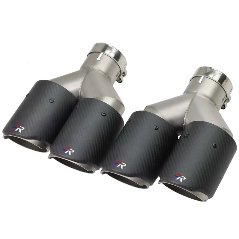 Universal Y PIECE Staggered Double Outlet End Tips Tail Pipe Carbon Fiber Twin Exhaust Tip Muffler Exhaust Pipes
Universal Y PIECE Staggered Double Outlet End Tips Tail Pipe Carbon Fiber Twin Exhaust Tip Muffler Exhaust Pipes
