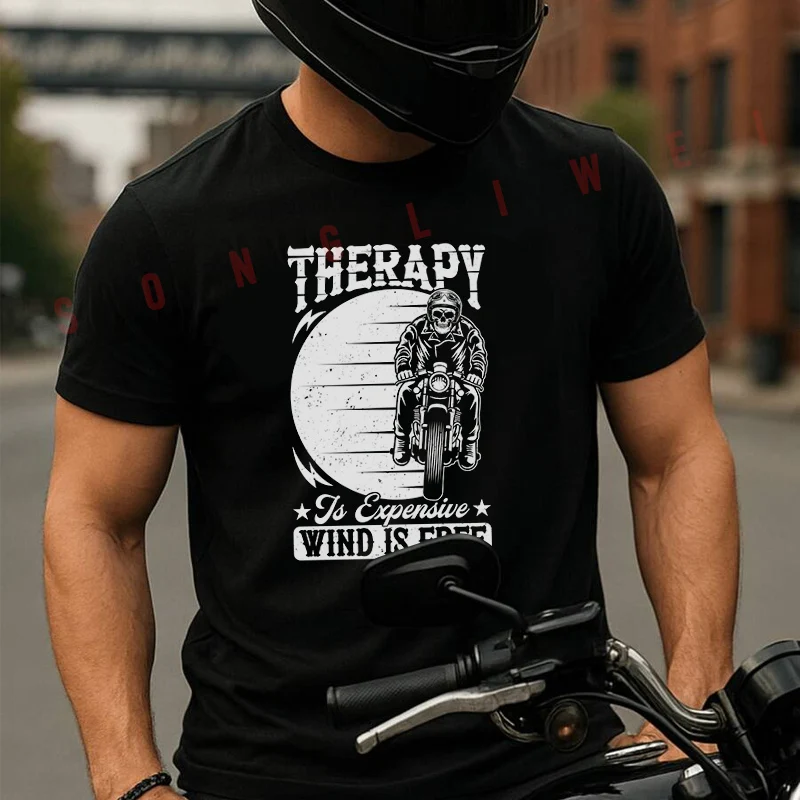 Therapy Is Expensive Wind Is Free Moto T-Shirt Vintage Cotton Plain Mens Funny T Shirts Casual Harajuku Clothes
Therapy Is Expensive Wind Is Free Moto T-Shirt Vintage Cotton Plain Mens Funny T Shirts Casual Harajuku Clothes