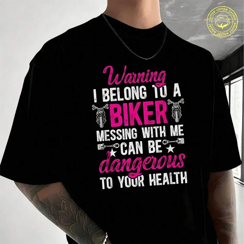 I Belong To A Biker Wife Of A Biker Motorcycle Moto Cotton T-Shirt For Riders Men's And Women's Fashion Casual O-Neck Tshirt
I Belong To A Biker Wife Of A Biker Motorcycle Moto Cotton T-Shirt For Riders Men's And Women's Fashion Casual O-Neck Tshirt