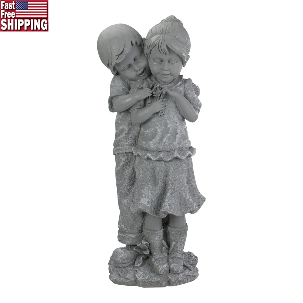 Adorable Boy Hugging Girl Garden Statue Outdoor Decor Polyresin Sculpture Fountain Pond Flowers Yard 19.5 Inch
Adorable Boy Hugging Girl Garden Statue Outdoor Decor Polyresin Sculpture Fountain Pond Flowers Yard 19.5 Inch