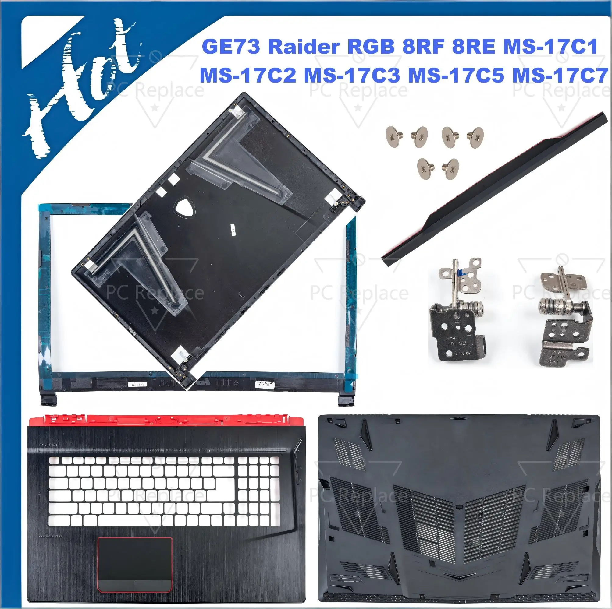 NEW Cover For MSI GE73 GE73VR Raider MS-17C5 MS-17C3 MS-17C1 8FR 7RF 8RE 8RF Screen Back/Bezel/Palmrest/Bottom Case Replacement
NEW Cover For MSI GE73 GE73VR Raider MS-17C5 MS-17C3 MS-17C1 8FR 7RF 8RE 8RF Screen Back/Bezel/Palmrest/Bottom Case Replacement