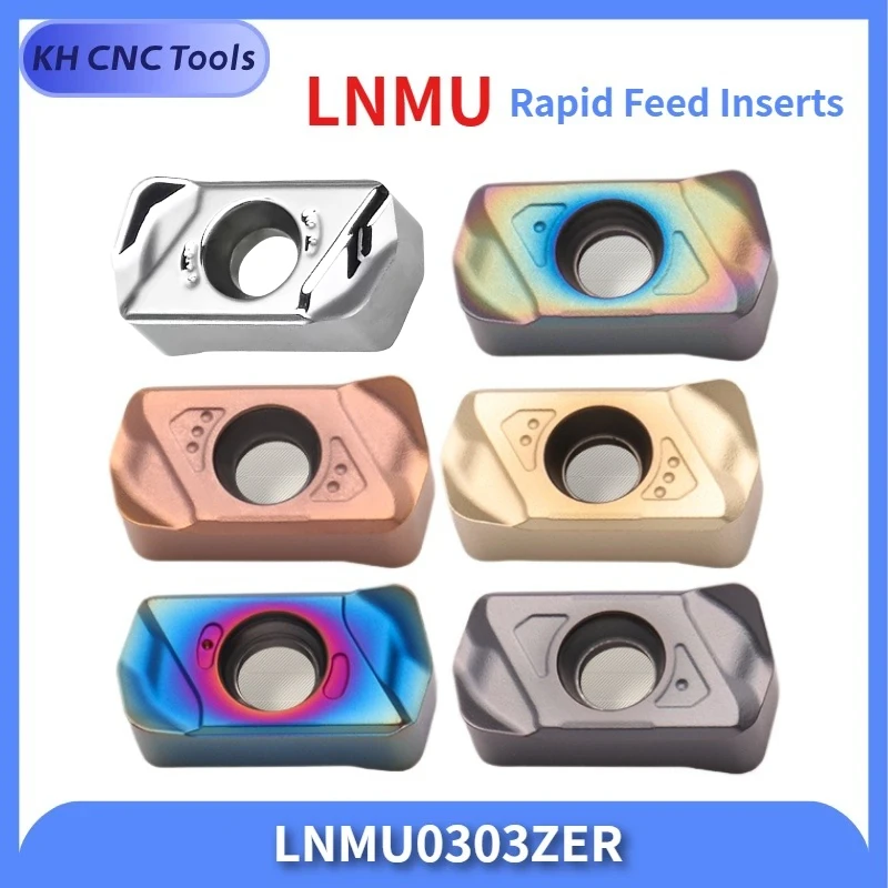 KH CNC Carbide Double-Sided Four Blades Fast Feed Inserts LNMU-ZER Turning High-speed Efficient rough machining Replace APKT1135
KH CNC Carbide Double-Sided Four Blades Fast Feed Inserts LNMU-ZER Turning High-speed Efficient rough machining Replace APKT1135
