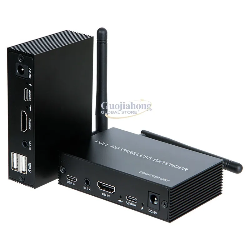 Wireless 200m Extender Wireless kVM Extender with USB keyboard and mouse port IR
Wireless 200m Extender Wireless kVM Extender with USB keyboard and mouse port IR