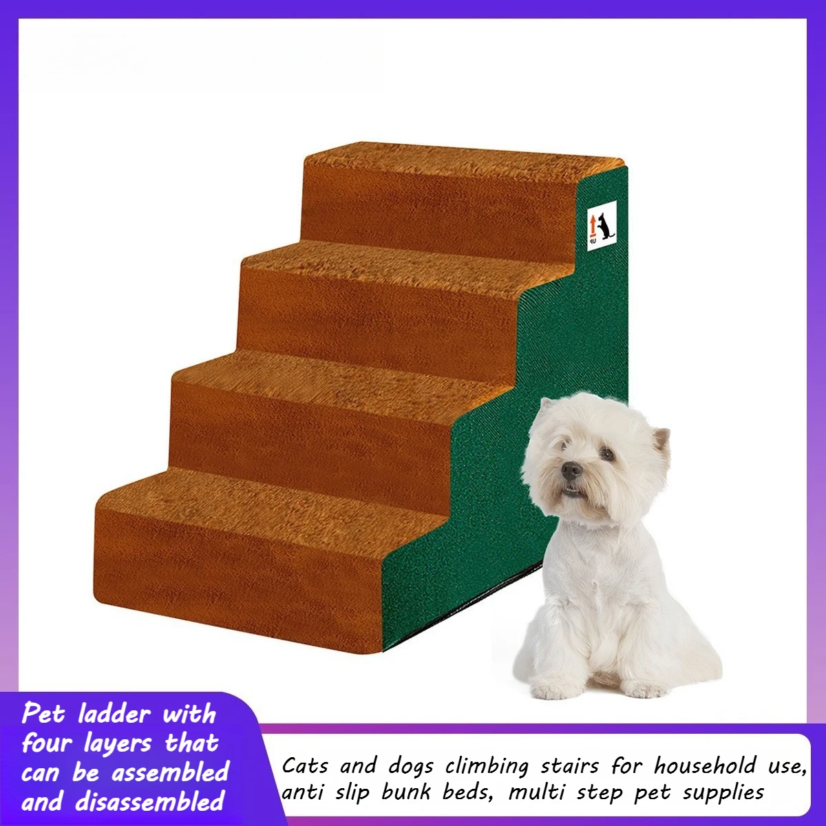 Pet Ladder Four Layers Assembled Disassembled Cat Dog Climbing Ladder Household Use Non Slip Pet Supplies Getting Up Down Beds
Pet Ladder Four Layers Assembled Disassembled Cat Dog Climbing Ladder Household Use Non Slip Pet Supplies Getting Up Down Beds