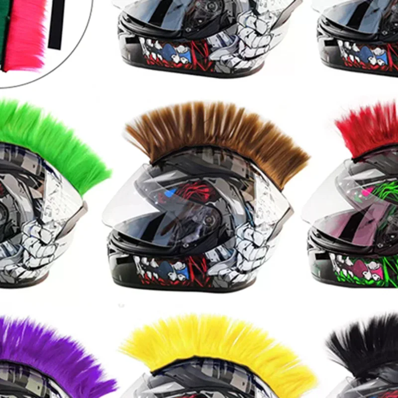 Punk Mohawk Synthetic Wigs Colorful Helmet Decorations For Motorcycle Bicycle Accessories Reusable Hair Stylish Riders
Punk Mohawk Synthetic Wigs Colorful Helmet Decorations For Motorcycle Bicycle Accessories Reusable Hair Stylish Riders