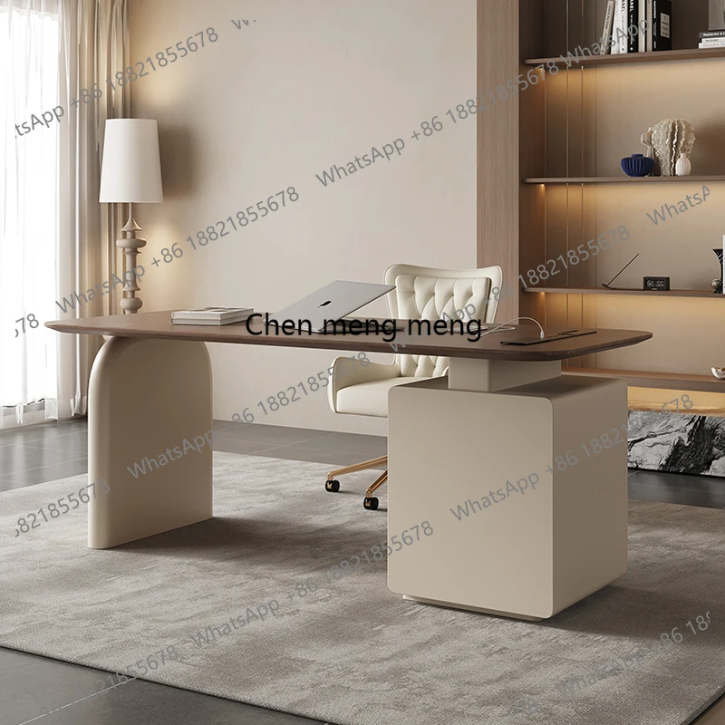 Cream style retro study writing desk light luxury minimalist desk all solid wood beauty salon consultation table
Cream style retro study writing desk light luxury minimalist desk all solid wood beauty salon consultation table