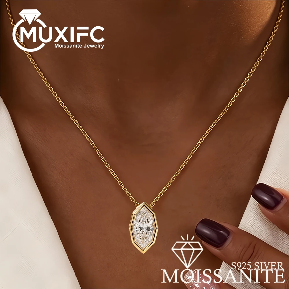 3CT Marquise Cut Moissanite Diamond Pendants Necklace for Women Lab Diamond 925 Sterling Silver Plated 18k Gold Jewelry Gifts
3CT Marquise Cut Moissanite Diamond Pendants Necklace for Women Lab Diamond 925 Sterling Silver Plated 18k Gold Jewelry Gifts