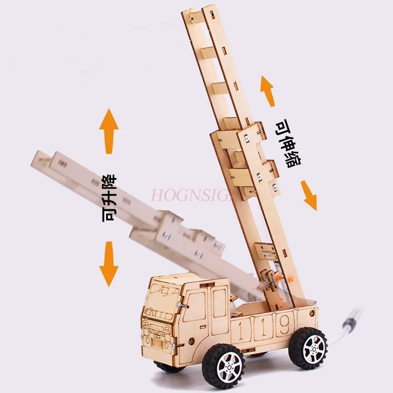 Children's science and technology small production hydraulic small production ladder fire truck handmade material package
Children's science and technology small production hydraulic small production ladder fire truck handmade material package