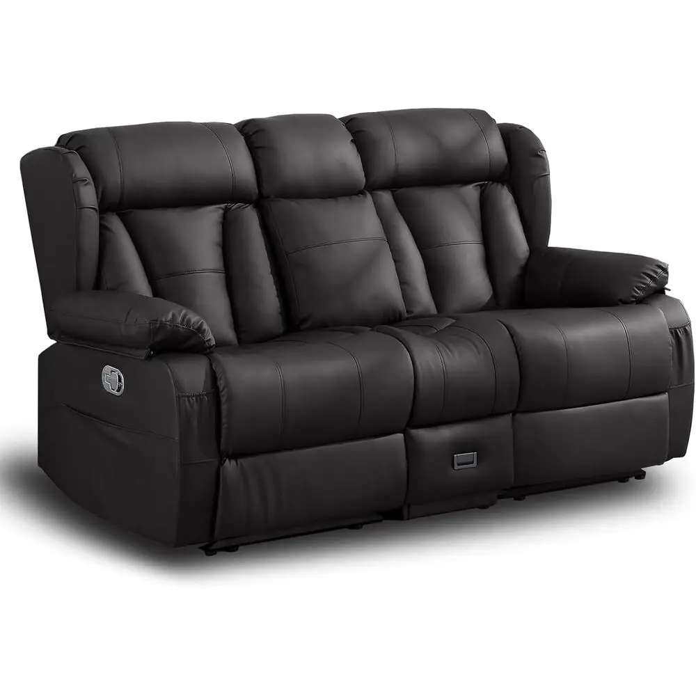 Manual Reclining Loveseat with AC/USB Ports for Living Room and Home Theater (Black)
Manual Reclining Loveseat with AC/USB Ports for Living Room and Home Theater (Black)