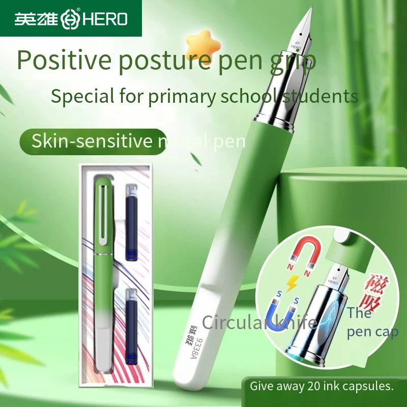 Ручка с магнитным колпачком Hero 9338A для детской каллиграфии. Комфортный захват, использует картриджи 3,4. Отлично для начинающих.
Ручка с магнитным колпачком Hero 9338A для детской каллиграфии. Комфортный захват, использует картриджи 3,4. Отлично для начинающих.