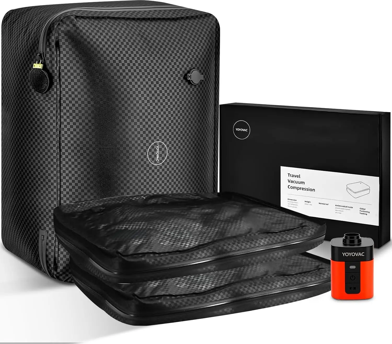 Wireless Reusable Compression Bags Triple Luggage Space IP68 No Checked Suitcase 20 24 28 3 Pack
Wireless Reusable Compression Bags Triple Luggage Space IP68 No Checked Suitcase 20 24 28 3 Pack