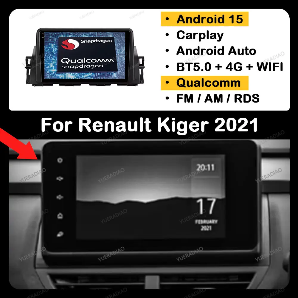 Android 15 Car Radio For Renault Kiger 2021 QLED Multimedia Stereo Video Player Head Unit BT 2DIN Qualcomm 4G LTE 5G WIFI NAVI
Android 15 Car Radio For Renault Kiger 2021 QLED Multimedia Stereo Video Player Head Unit BT 2DIN Qualcomm 4G LTE 5G WIFI NAVI