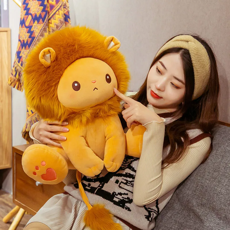 Stuffed Plush Toy Cute Carton Lion Soft Doll Squatting Lion Kids Toy Throw Pillow Birthday Gift w1679
Stuffed Plush Toy Cute Carton Lion Soft Doll Squatting Lion Kids Toy Throw Pillow Birthday Gift w1679