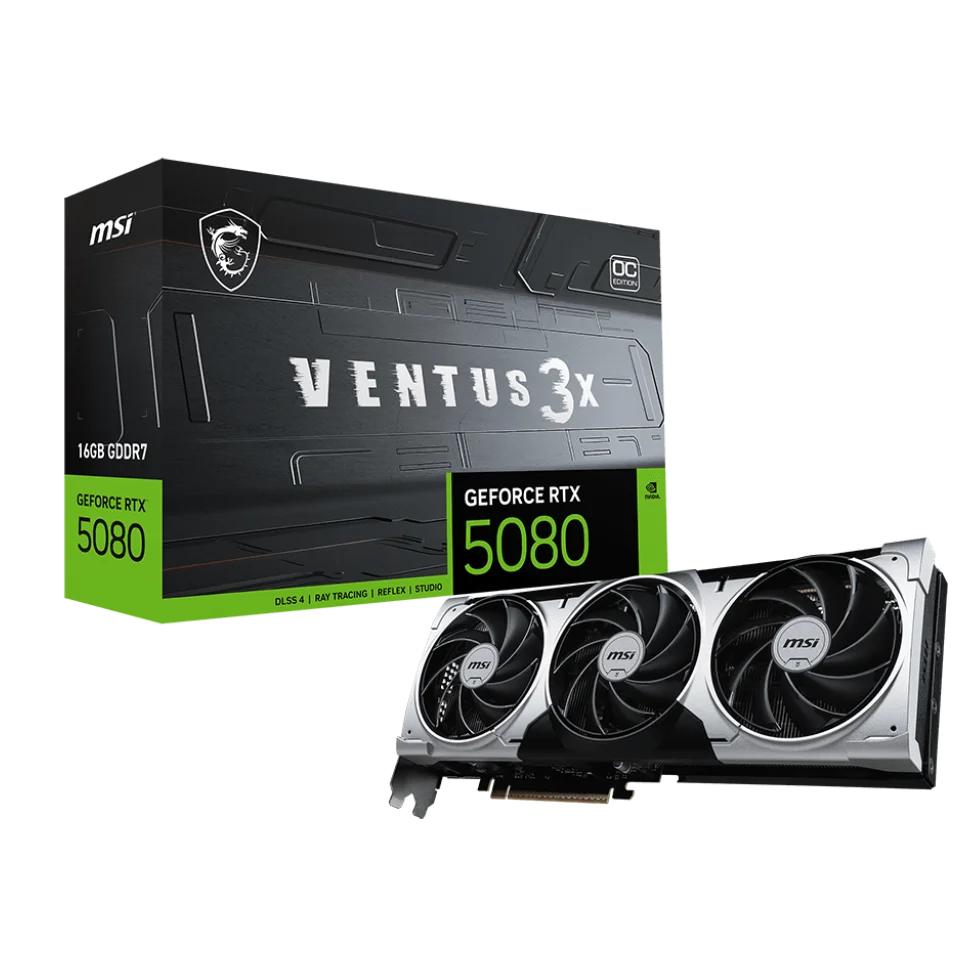 2025 New Release GeForce RTX 5080 16G VENTUS 3X OC PLUS RTX 5080 Gaming Graphics Card GPU RTX 5080 Video Cards for Gaming PC
2025 New Release GeForce RTX 5080 16G VENTUS 3X OC PLUS RTX 5080 Gaming Graphics Card GPU RTX 5080 Video Cards for Gaming PC