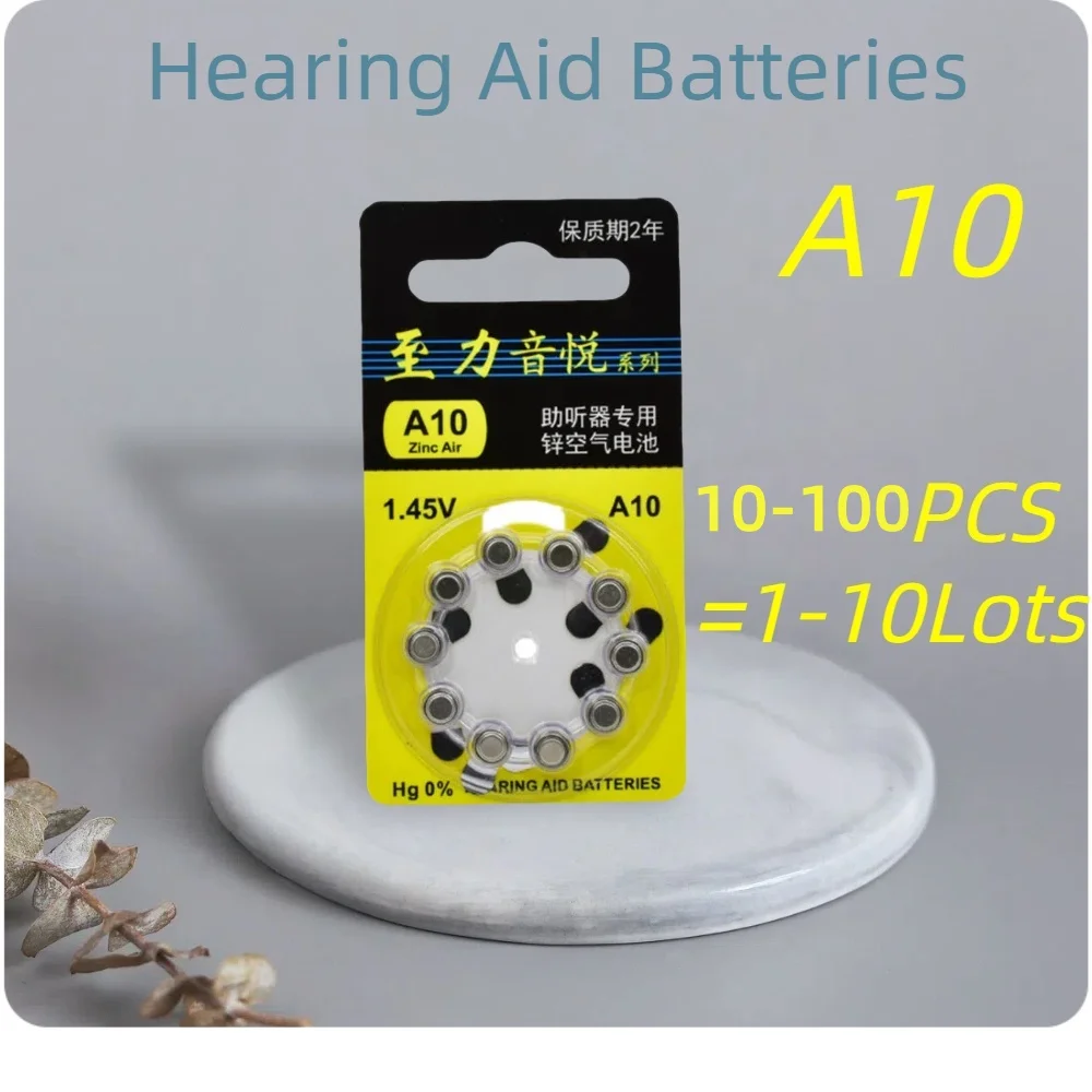 10-100PCS Hearing Aid Batteries A10 10 1.45V PR70 Zinc Air Battery For Inner-ear Type Hearing Aid.
10-100PCS Hearing Aid Batteries A10 10 1.45V PR70 Zinc Air Battery For Inner-ear Type Hearing Aid.