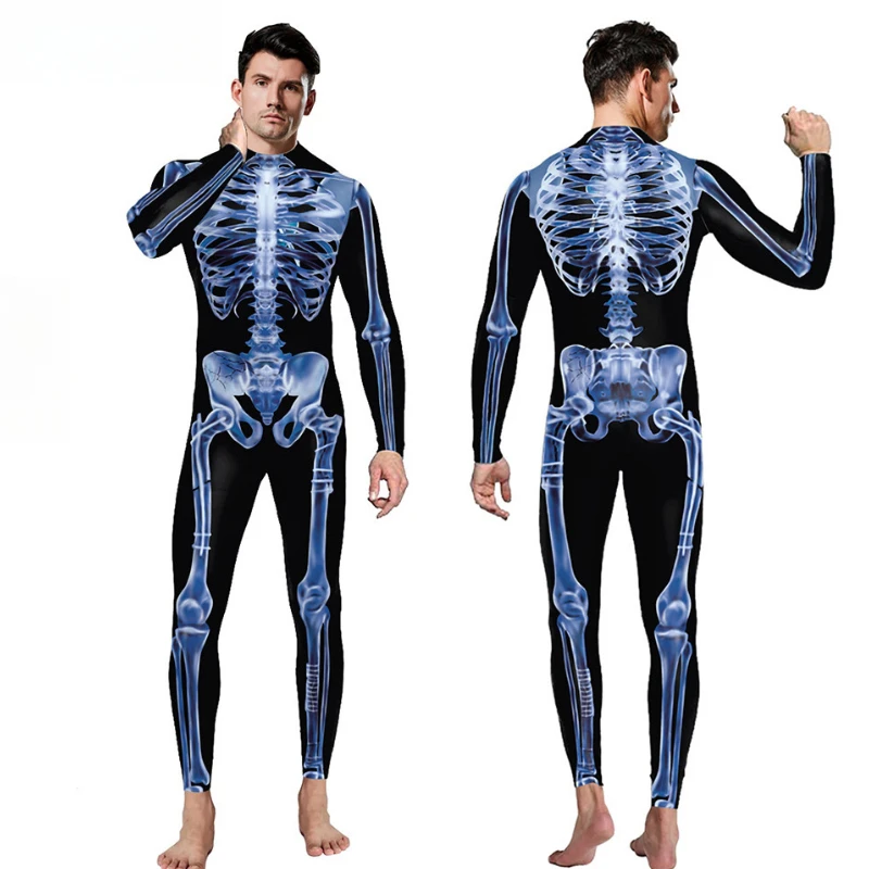 Top Sell 3D Glow Skeleton Bodysuit Sexy Carnival Muscle Romper for Men Digital Print Open Crotch Party Costume Mesh Ventilation
Top Sell 3D Glow Skeleton Bodysuit Sexy Carnival Muscle Romper for Men Digital Print Open Crotch Party Costume Mesh Ventilation