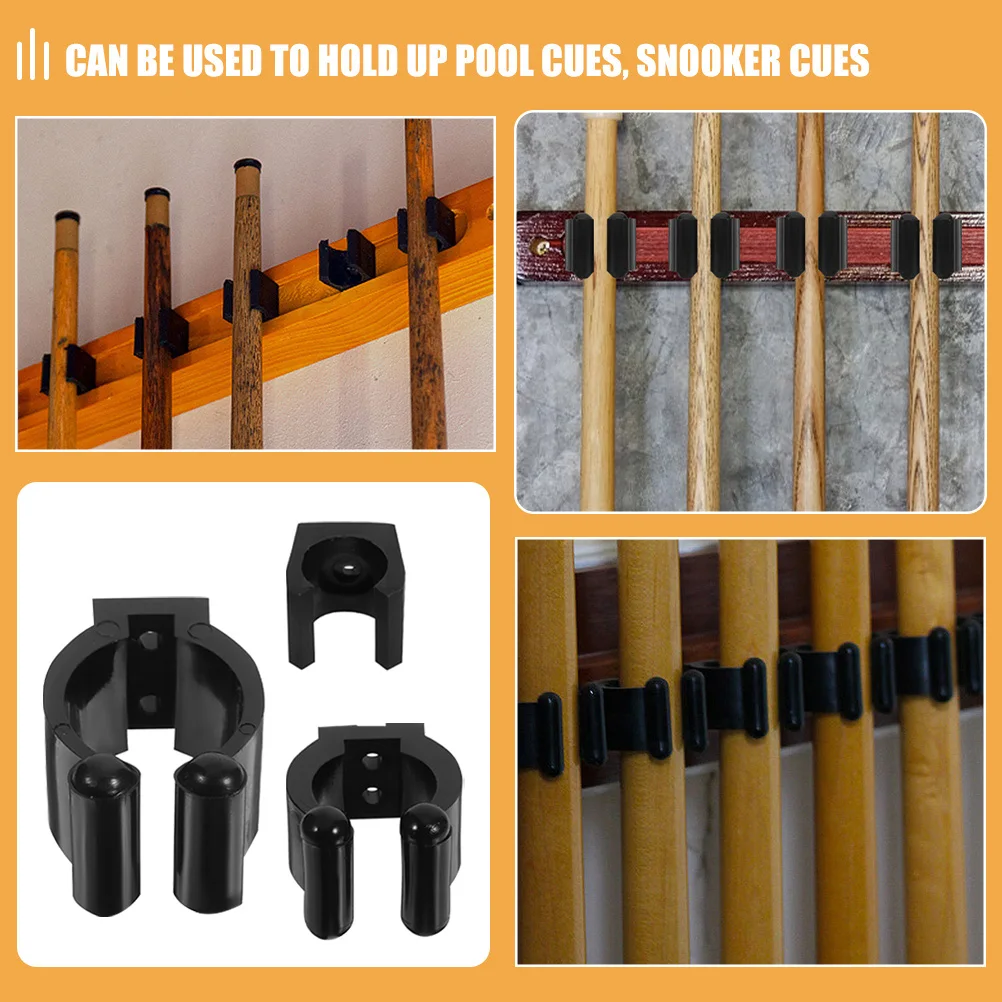 12 Pcs Positioning Clip Pole Holders for Wall Billiards Clips Black Fishing Rods Rack
12 Pcs Positioning Clip Pole Holders for Wall Billiards Clips Black Fishing Rods Rack