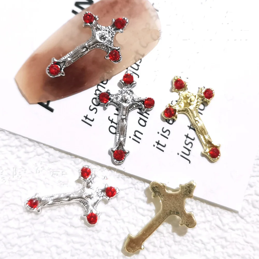 10Pcs Luxury Crystal Cross Nail Art Charms 3D Gold/Silver Vintage Diamond Cross Nail Art Decoration Punk DIY Nail Accessories
10Pcs Luxury Crystal Cross Nail Art Charms 3D Gold/Silver Vintage Diamond Cross Nail Art Decoration Punk DIY Nail Accessories