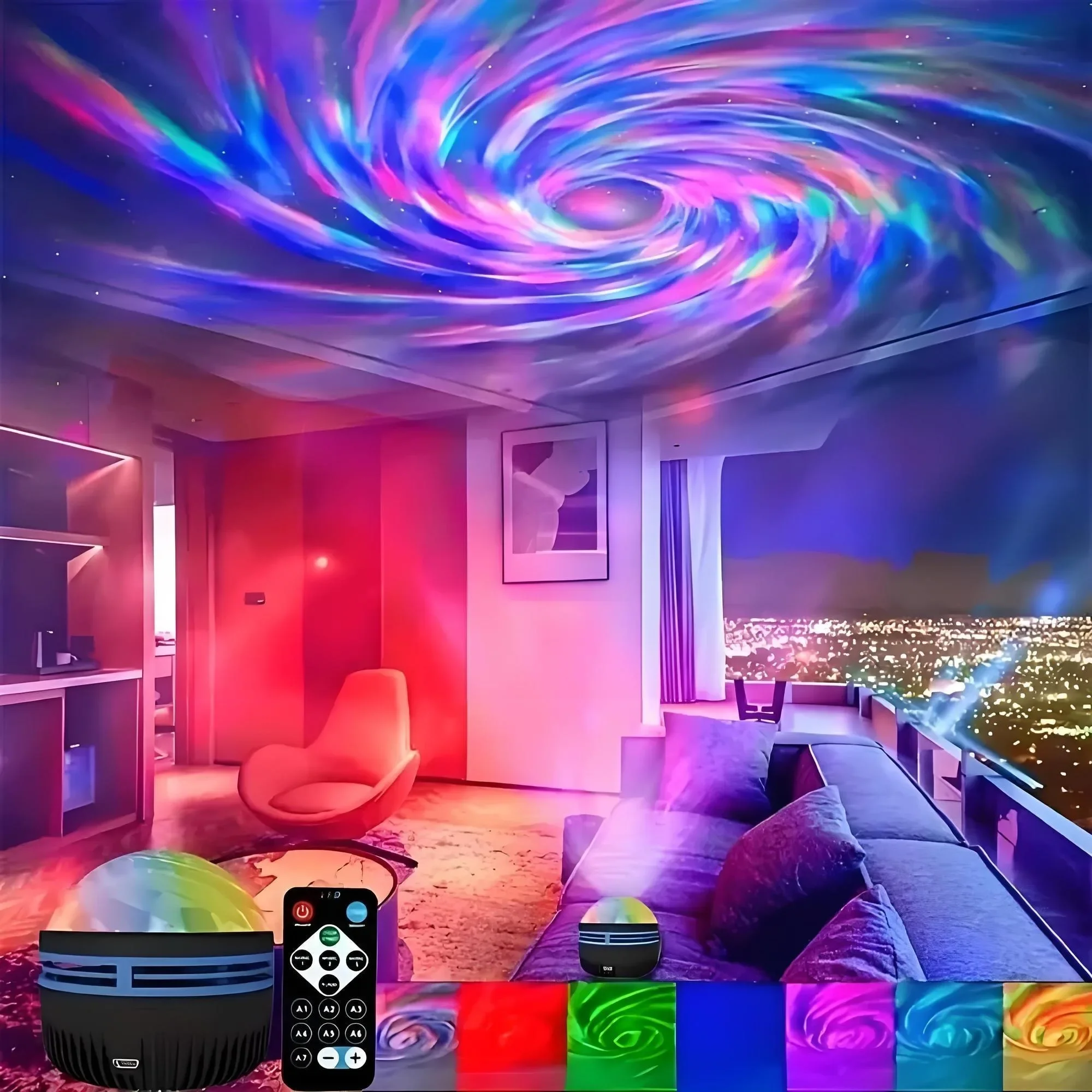 Проектор освещения Aurora — мини-проектор ночника с дистанционным управлением, атмосферный свет, подходит для спальни/потолки/вечеринки
Проектор освещения Aurora — мини-проектор ночника с дистанционным управлением, атмосферный свет, подходит для спальни/потолки/вечеринки