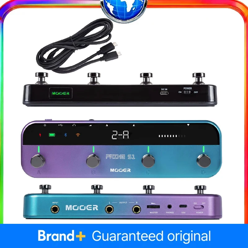 MOOER Prime S1: Guitar Effect Pedal 128 FX+Drums+Tuner 24hr Battery 24-bit OTG Rec Bluetooth/LOOPER 0ms Bypass
MOOER Prime S1: Guitar Effect Pedal 128 FX+Drums+Tuner 24hr Battery 24-bit OTG Rec Bluetooth/LOOPER 0ms Bypass