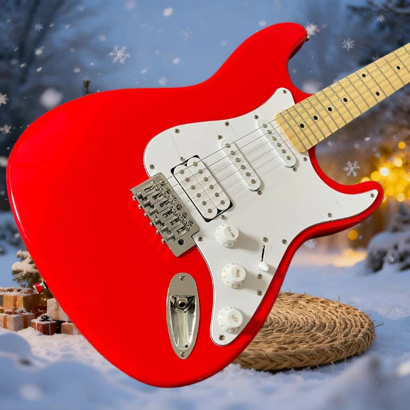 Электрогитара Red STS Fortune, корпус из дерева павловнии, гриф из клёна, 6 струн, фиксированный крепёж струн, бесплатная доставка, подарок на Новый год
Электрогитара Red STS Fortune, корпус из дерева павловнии, гриф из клёна, 6 струн, фиксированный крепёж струн, бесплатная доставка, подарок на Новый год