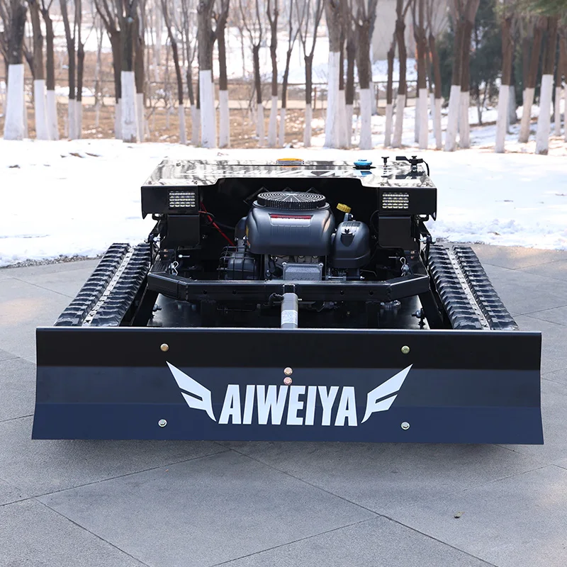 Customized all-terrain remote-controlled lawn mower, tracked type, zero-rotation self-propelled robot for farms and gardens
Customized all-terrain remote-controlled lawn mower, tracked type, zero-rotation self-propelled robot for farms and gardens