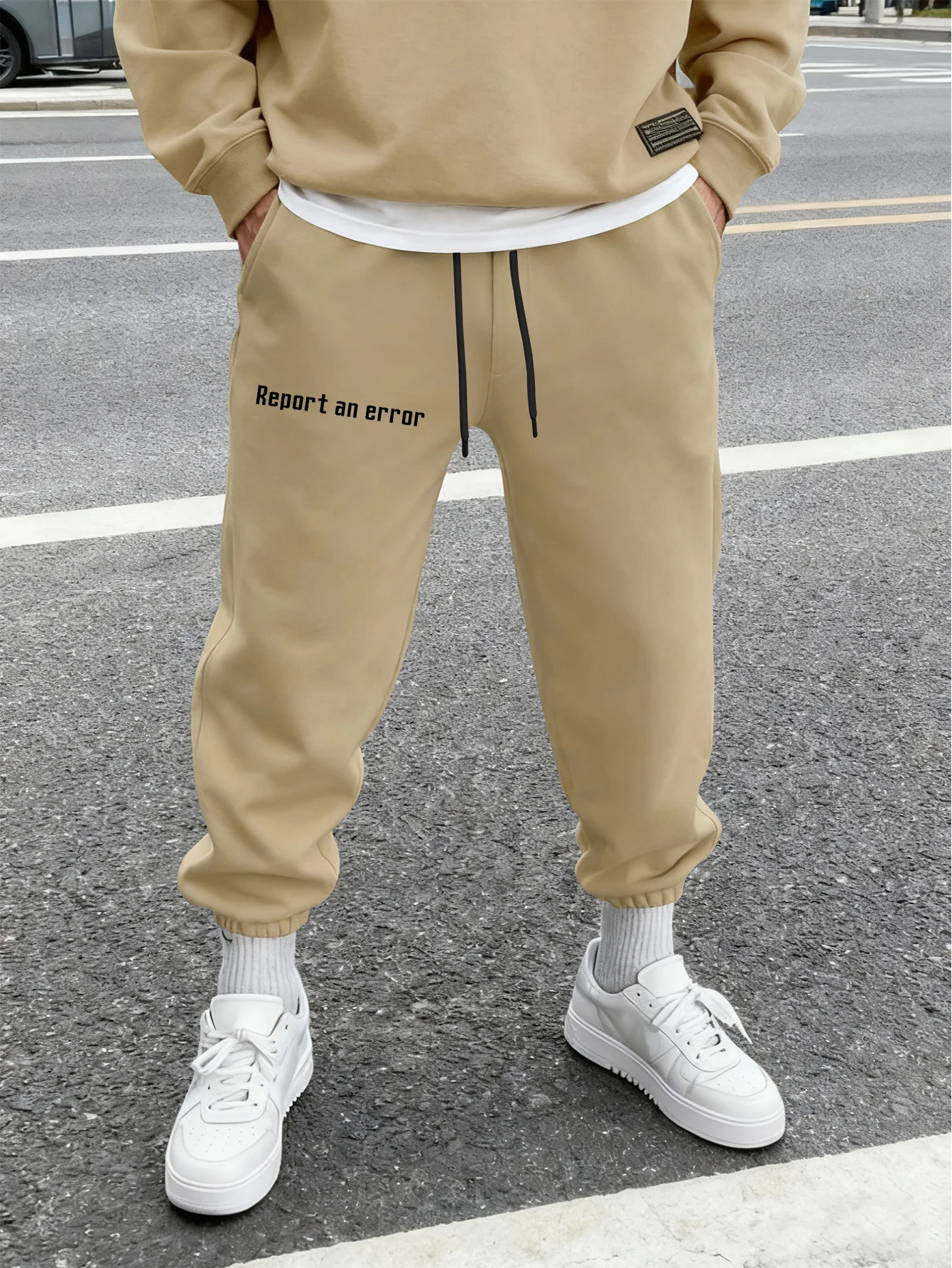 Men's Casual Minimal "Report an Error" Letter Print Sweatpants Elastic Waist Soft Daily Hip Hop Street Joggers
Men's Casual Minimal "Report an Error" Letter Print Sweatpants Elastic Waist Soft Daily Hip Hop Street Joggers