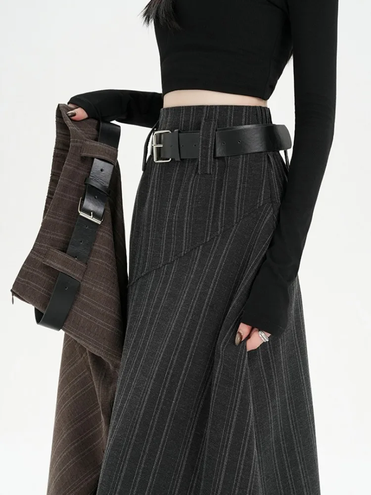 Fashionable Korean Style Striped High Waist Half Body Skirt Women's Spring Summer Elegant Atmosphere Super Popular Long Skirt
Fashionable Korean Style Striped High Waist Half Body Skirt Women's Spring Summer Elegant Atmosphere Super Popular Long Skirt