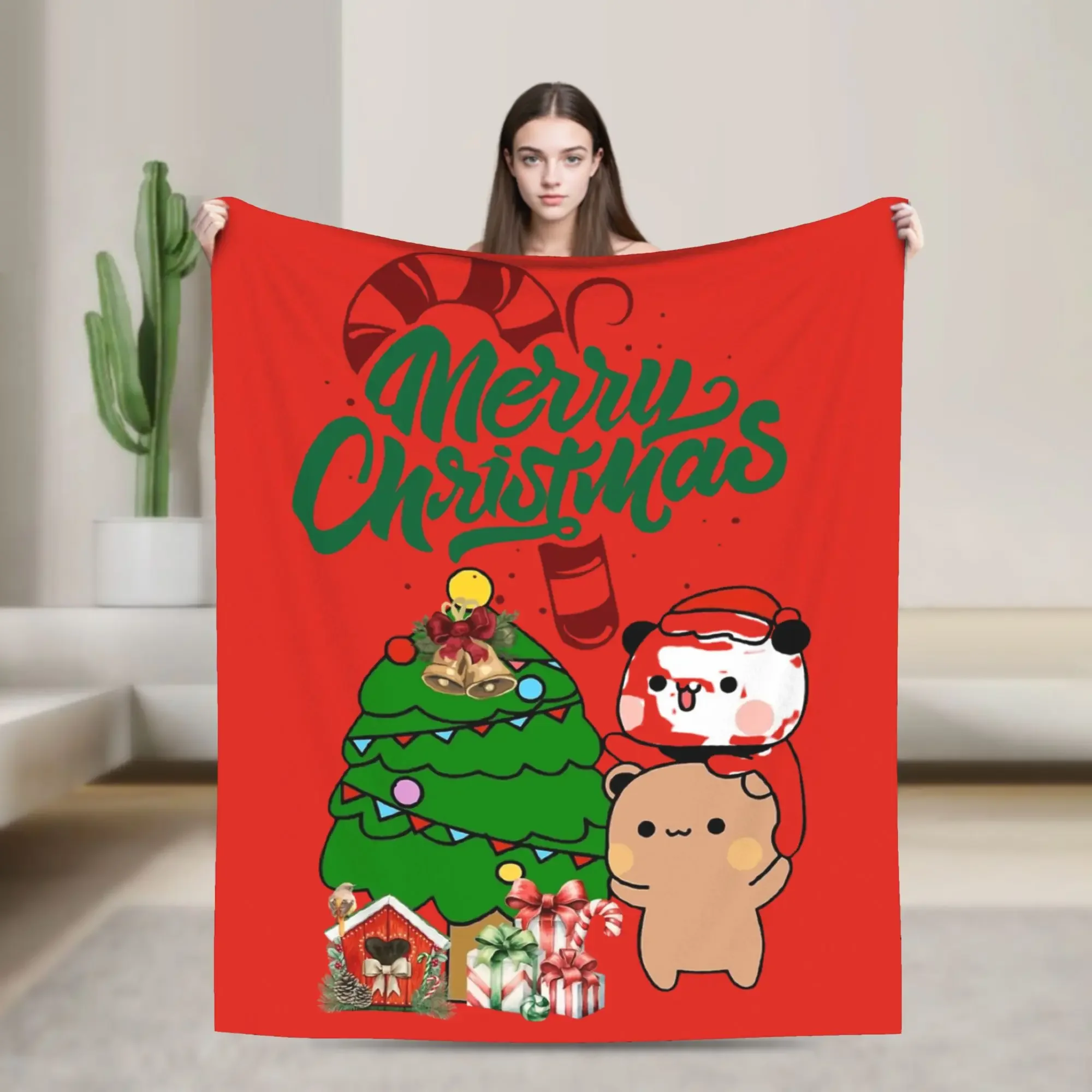 Bubu and Dudu Merry Christmas Tree Cute Santa Blanket Warm Soft Throw Blanket for Winter Couch Chair Sofa Bed Funny Bedspread
Bubu and Dudu Merry Christmas Tree Cute Santa Blanket Warm Soft Throw Blanket for Winter Couch Chair Sofa Bed Funny Bedspread