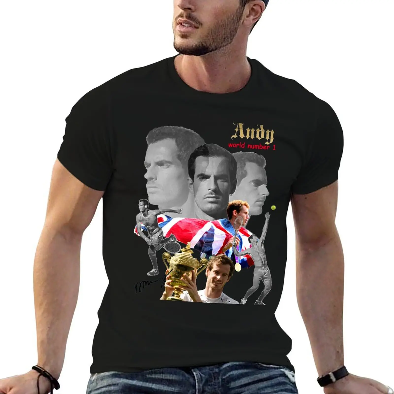 T-Shirt ANDY 1 MURRAY cotton t number cotton man t shirts shirt man
T-Shirt ANDY 1 MURRAY cotton t number cotton man t shirts shirt man