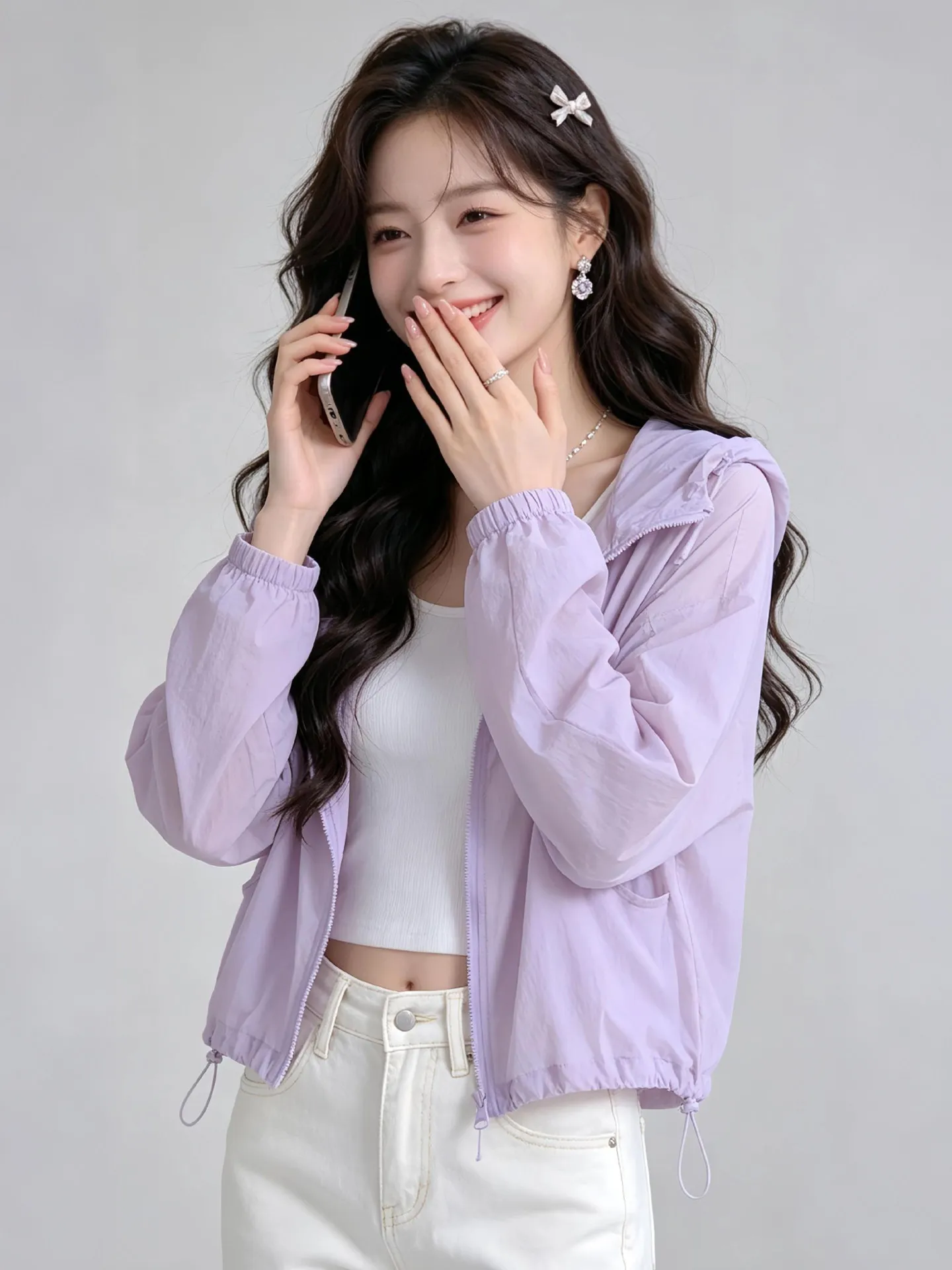 Women's Summer 2026 New Style Lightweight UV Protection Hooded Jacket Korean Style Durable Breathable Fashionable Commute Wind
Women's Summer 2026 New Style Lightweight UV Protection Hooded Jacket Korean Style Durable Breathable Fashionable Commute Wind