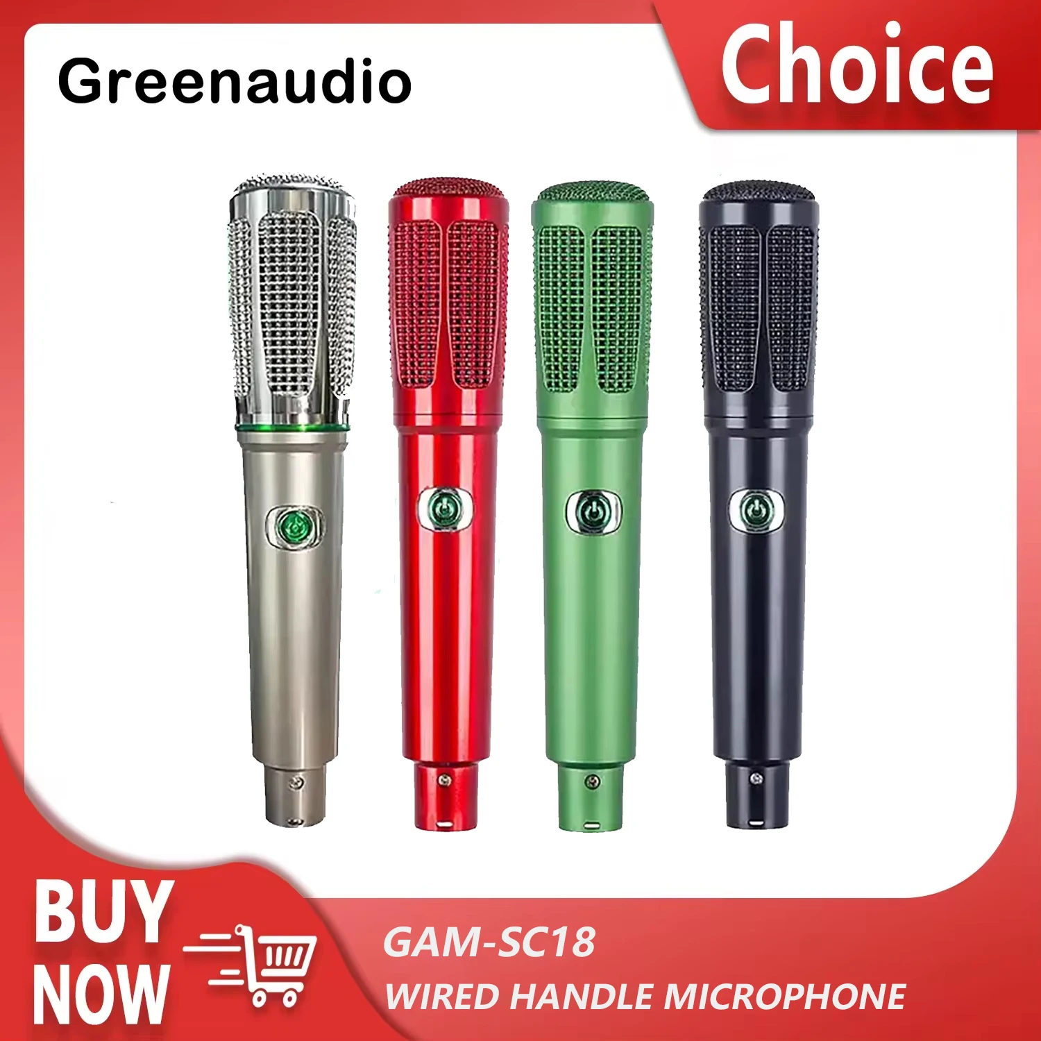 GAM-SC18 The Newest Design Metal Wired Dynamic Microphone Home Performance and Live Streaming Handheld Microphone
GAM-SC18 The Newest Design Metal Wired Dynamic Microphone Home Performance and Live Streaming Handheld Microphone