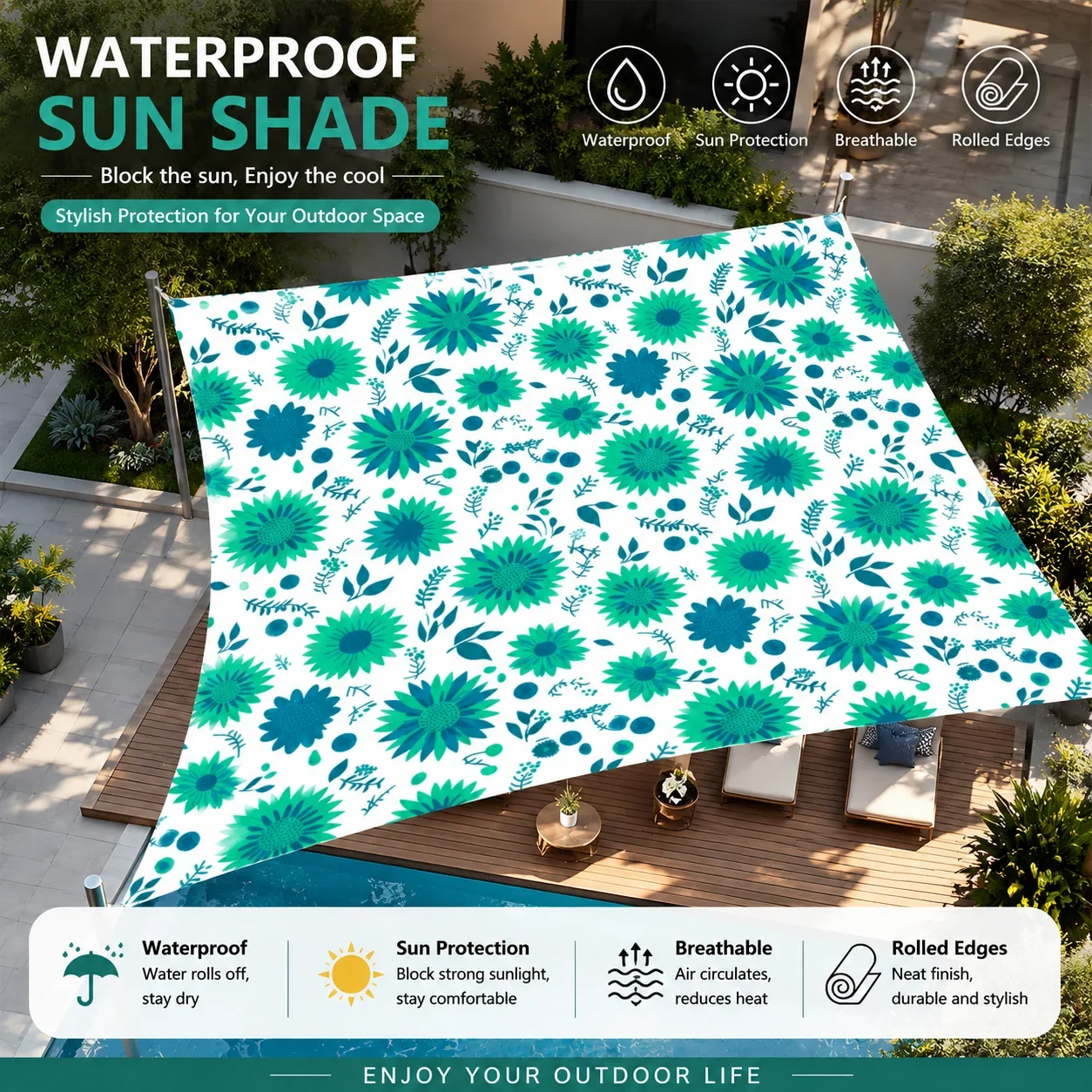 200x200cm Sun Shade Outdoor Canopy Tropical Palm Leaf Portable Protection for Beach Garden Camping Picnic Durable Awning
200x200cm Sun Shade Outdoor Canopy Tropical Palm Leaf Portable Protection for Beach Garden Camping Picnic Durable Awning