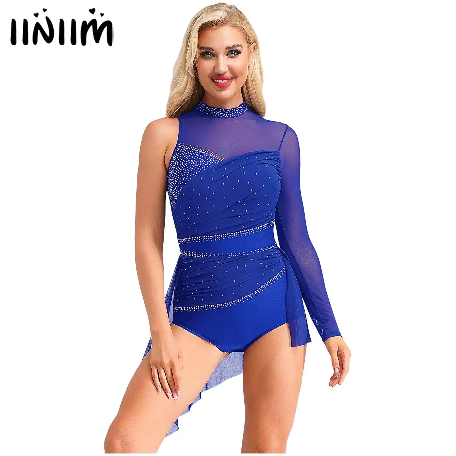 Womens Shiny Ballet Leotards Lyrical Dance Dress Overlay Skirted Leotard Dresses Gymnastics Figure Skating Performance Costume
Womens Shiny Ballet Leotards Lyrical Dance Dress Overlay Skirted Leotard Dresses Gymnastics Figure Skating Performance Costume