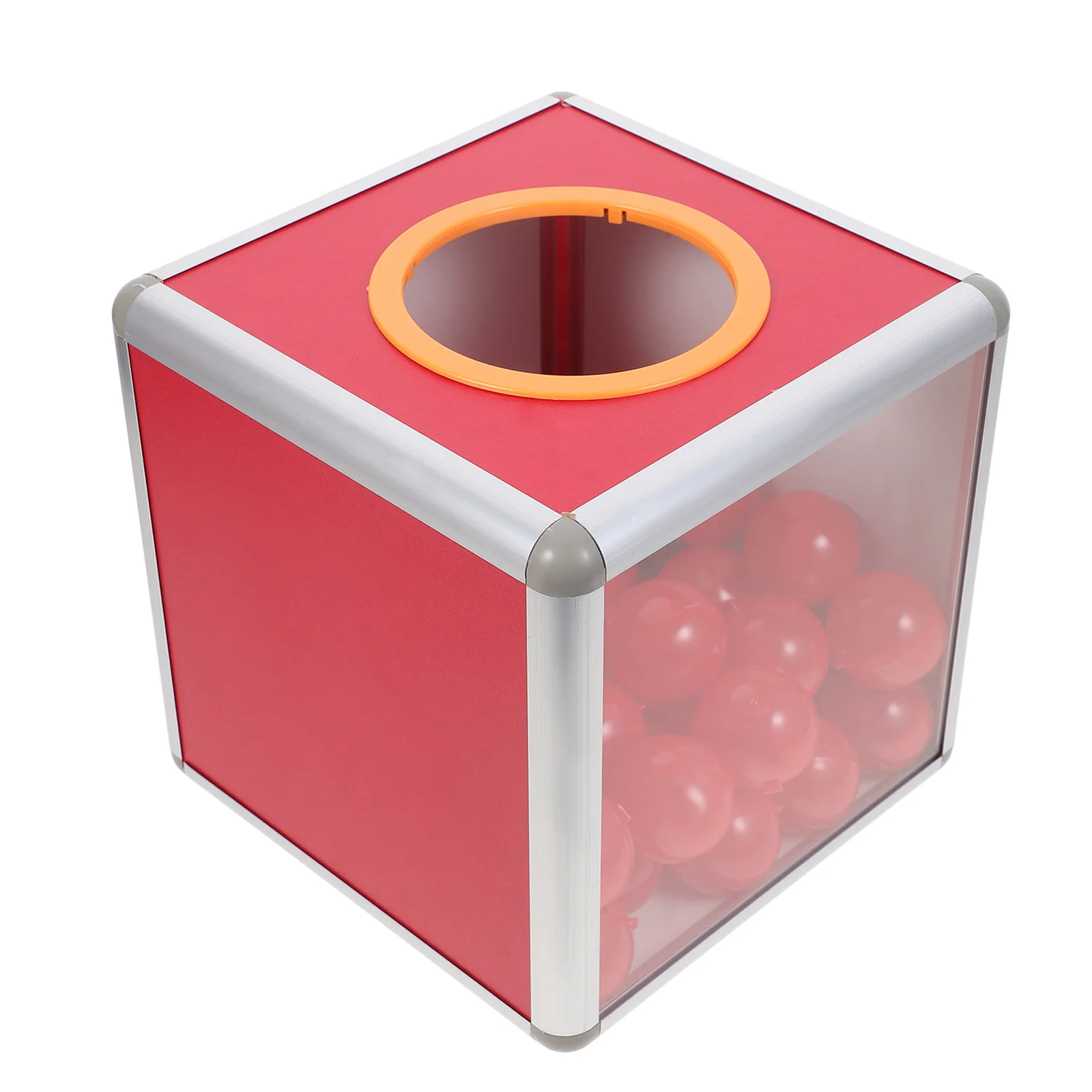 Clear Red Raffle Box Multifunctional Large Capacity Drawing Donation Ballot Case Easy Clean for Party Event Voting
Clear Red Raffle Box Multifunctional Large Capacity Drawing Donation Ballot Case Easy Clean for Party Event Voting