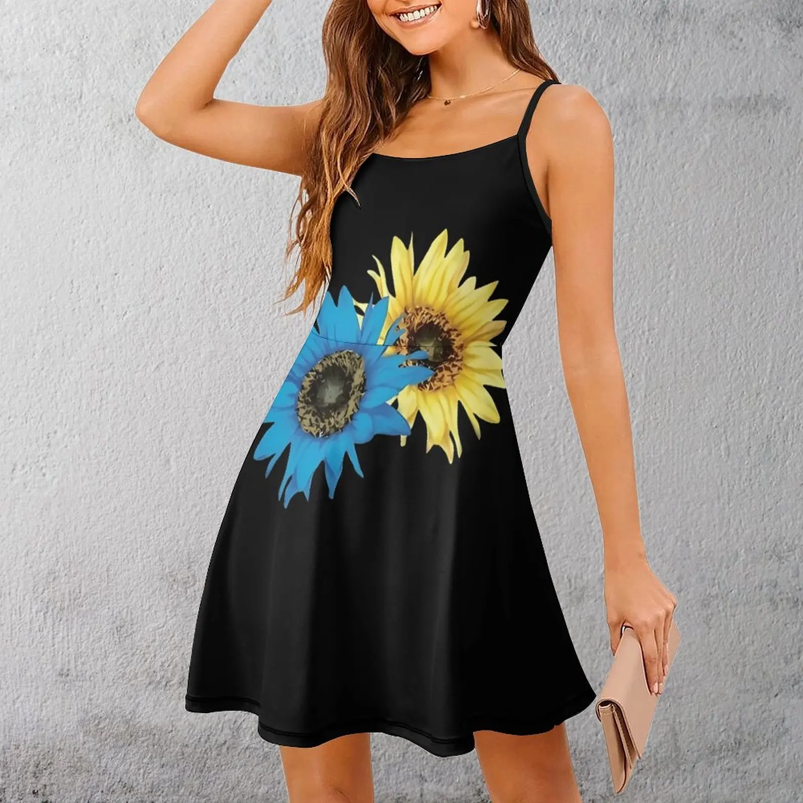 Сине-желтый букет подсолнухов, женское платье на бретельках, уникальная экзотическая женская одежда, саркастическое платье для отдыха
Сине-желтый букет подсолнухов, женское платье на бретельках, уникальная экзотическая женская одежда, саркастическое платье для отдыха