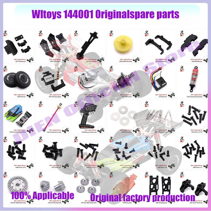 RC Car Parts WLtoys 144001 1/14 Spare Parts Servo Receiver Motor/Swing Arm Body Shell Cover for Car Accessories Brushless Motor
RC Car Parts WLtoys 144001 1/14 Spare Parts Servo Receiver Motor/Swing Arm Body Shell Cover for Car Accessories Brushless Motor