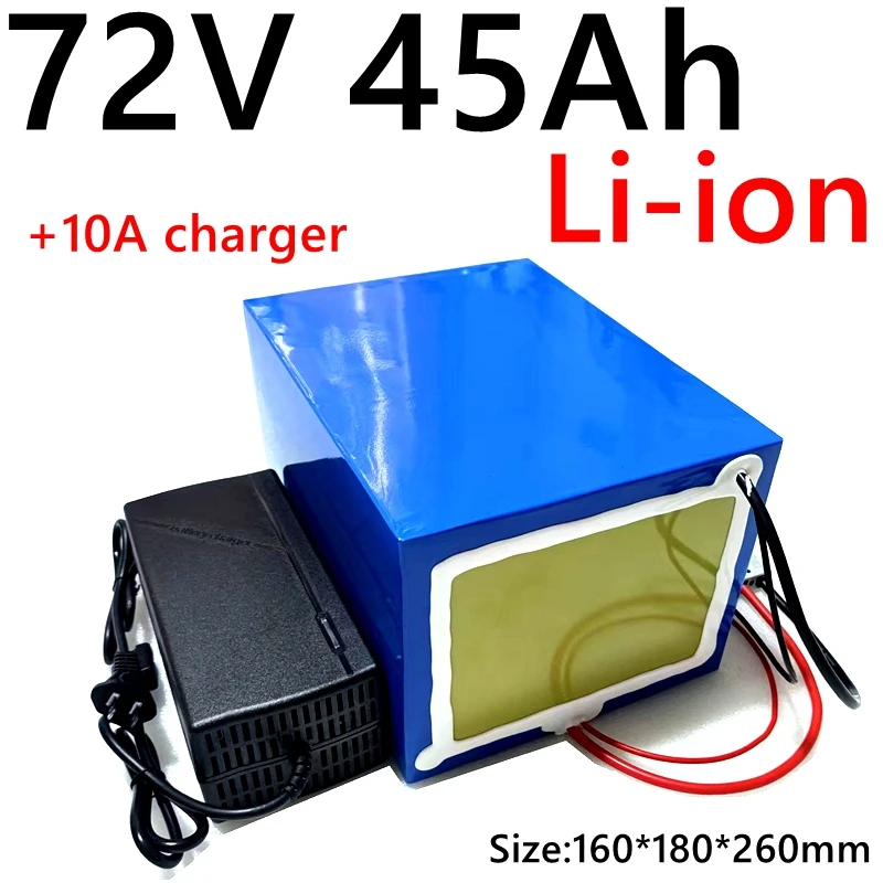 customize 72v 45Ah li-ion battery lithium ion 80A BMS for 500w 3000w Tricycle scooter bike Motorcycle inverter +10A charger
customize 72v 45Ah li-ion battery lithium ion 80A BMS for 500w 3000w Tricycle scooter bike Motorcycle inverter +10A charger