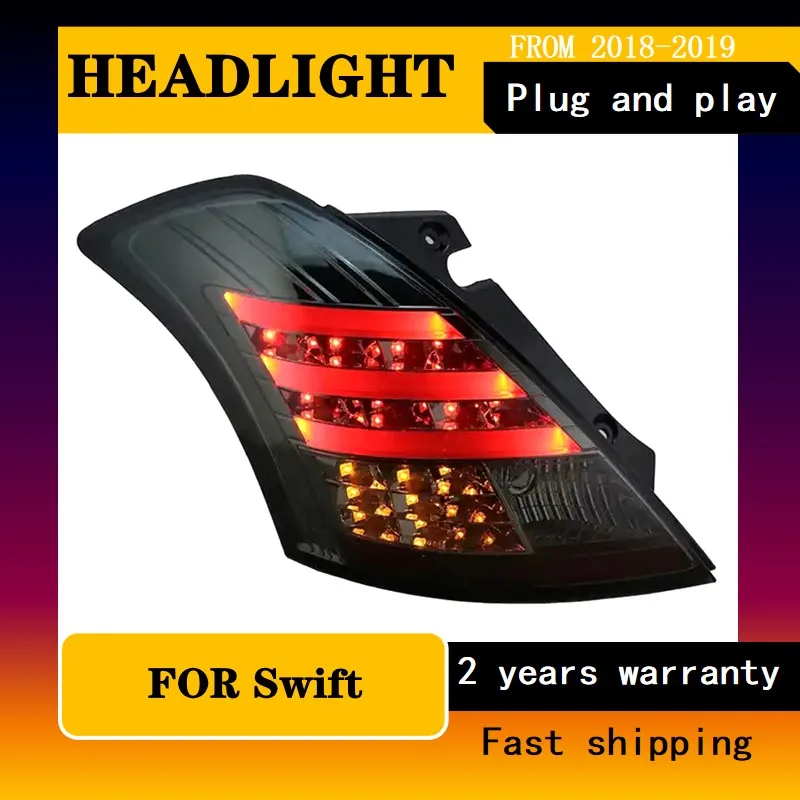 Car Accessories for Suzuki Swift Tail Lamp 2010-2016 Swift Rear Lamp DRL+Turn Signal+Brake+Fog+Reversing
Car Accessories for Suzuki Swift Tail Lamp 2010-2016 Swift Rear Lamp DRL+Turn Signal+Brake+Fog+Reversing